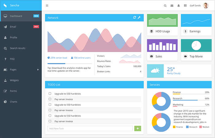 extjs 7 kitchen sink modern