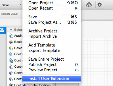 Sencha Architect 3 Custom User Extensions